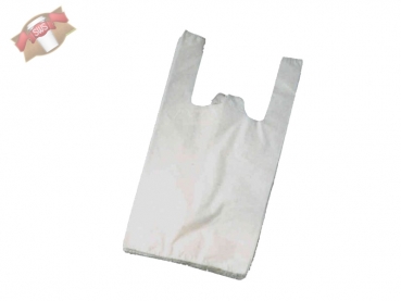 Hemdchentragetaschen 25x12x45 cm (11 µ) weiß (100 Stück)