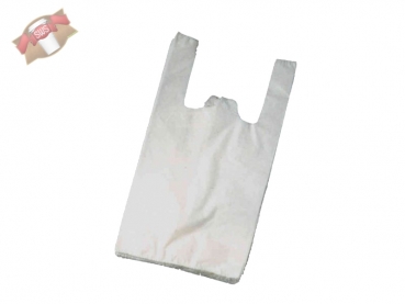 Hemdchentragetaschen 25+12x47 cm 13my weiß (100 Stk.)