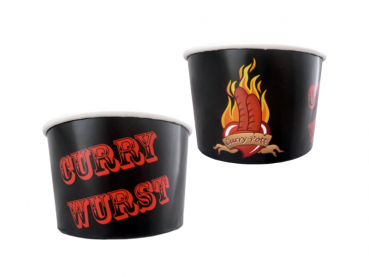 Currywurstbecher 360 ml bedruckt (1x200)