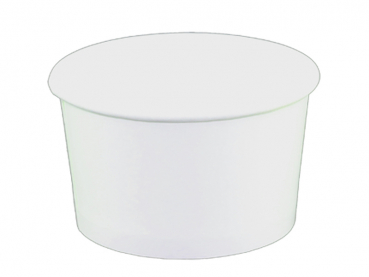 Eisbecher Hartpapierbecher 8 oz 200 ml weiß (50 Stk.)