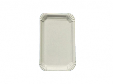 Pappteller Kuchenteller eckig 7x14 cm (250 Stk.)