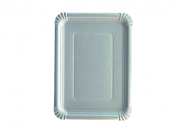 Pappteller eckig REC 25 x 35 cm KU 24 1/2 weiß Pappe (250 Stück)
