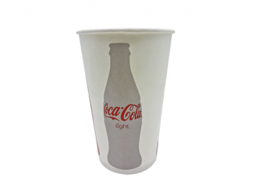 Pappbecher 0,4 l. Coca Cola light zero (100 Stk.)