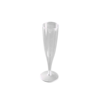 Einweg Sektglas einteilig 135/100 ml (10 Stk.)