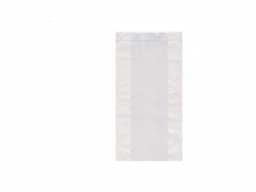 Papierfaltenbeutel Bäckerfaltenbeutel weiß 12+5x24 cm (1000 Stk.)