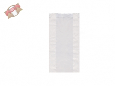 Papierfaltenbeutel Bäckerfaltenbeutel weiß 13+7x28 cm (1000 Stk.)