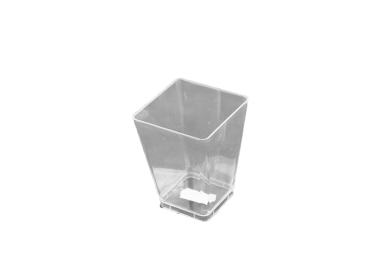 Fingerfood Becher eckig klar 160 ml PS (20 Stück)