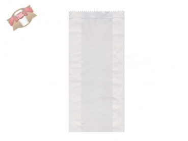 Papierfaltenbeutel Bäckerfaltenbeutel weiß 15+7x35 cm (1000 Stk.)