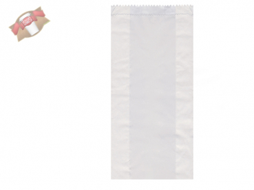 Bäckerfaltenbeutel Papierfaltenbeutel weiß 15+7x42 cm (1000 Stk.)
