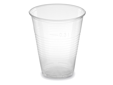 Trinkbecher Einweg klar 300 ml Ø 95 mm Plastikbecher Becher (50 Stk.)