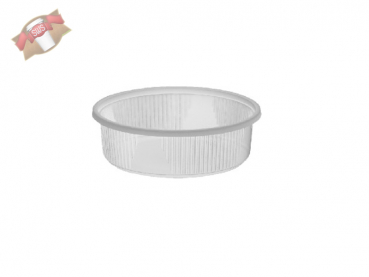 50 Salatschalen Klappschalen oval mit anhängendem Deckel 125 ml PP klar 73801 