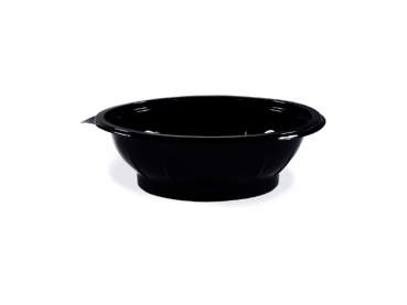 Salatschale Salatbecher schwarz 500 ml PET (50 Stk.)