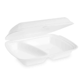 Menübox Transportbox 2-geteilt weiß (250 Stk.)