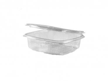 Klappschale Salatschale mit Deckel PET 750 ml (50 Stk.)
