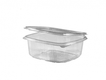 Klappschale Salatschale mit Deckel PET 1500 ml (50 Stk.)
