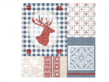 Servietten 3-lagig 33x33 cm Weihnachtsmotiv Luke (600 Stk.)