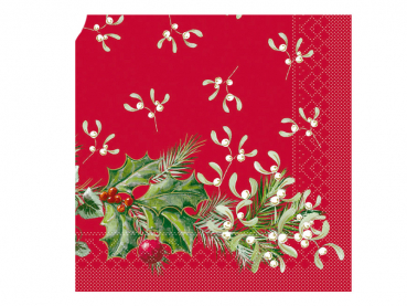 Servietten 3-lagig 40x40 cm Weihnachtsmotiv Elise rot (600 Stk.)