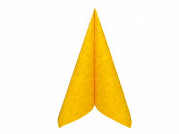 Airlaid Servietten Premium DEKOR R 40x40 cm gelb (800 Stk.)