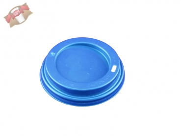 100 Becher Spirale rot/blau 12 oz 300 ml Ø 80 mm mit Deckel 430120+pk80x 