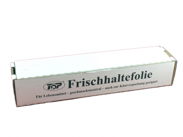 Frischhaltefolie transparent, 45cm x 300lfm in Spenderbox / Cutterbox (1 Rolle)