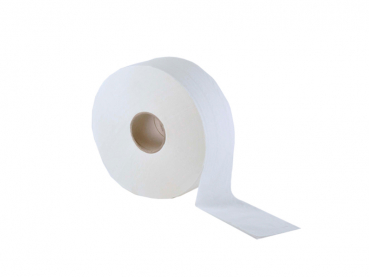 Jumbo Toilettenpapier 2 lagig weiß Toilette WC Zellstoffpapier (6 Rollen)