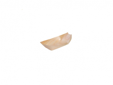 Holz Schiffchen Fingerfood Schale aus Holz 8x5,5 cm (100 Stk.)