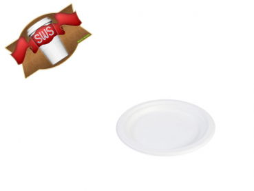 Zuckerrohr Bagasse Teller rund Ø 18 cm (1000 Stk.)