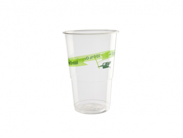 Einwegbecher Bioplastik PLA bedruckt 250 ml 9 oz (20x100)