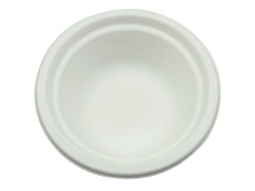 Suppenterrine Suppenschale 400 ml Ø 178x40,6 mm Bagasse weiß (50 Stk.)