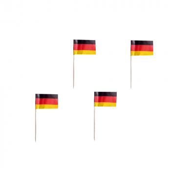 Deko Picker Papierfähnchen Papierflaggen Deutschland (100 Stück)