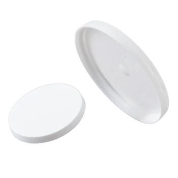 Deckel für Medizinbecher | Ø 38 mm | PE | flach &amp; geschlossen | weiß (4000 Stk.)