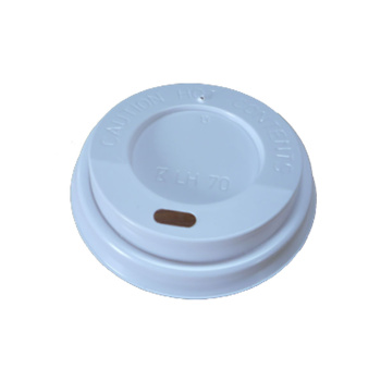 Coffee-to-go-Deckel | Ø 70,3 mm | mit Trinköffnung | PS | weiß (100 Stk.)
