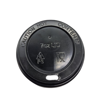 Coffee-to-go-Deckel | Ø 73 mm | mit Trinköffnung | PS | schwarz (100 Stk.)