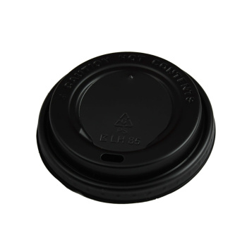 Coffee-to-go-Deckel | Ø 85 mm | PS | schwarz | mit Trinköffnung (100 Stk.)