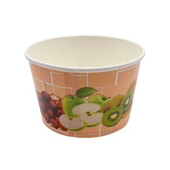 Preview: Eisbecher | 340 ml | Ø 101 x 63 mm | Neutralmotiv „Früchte lachs/rosa“ (50 Stk.)