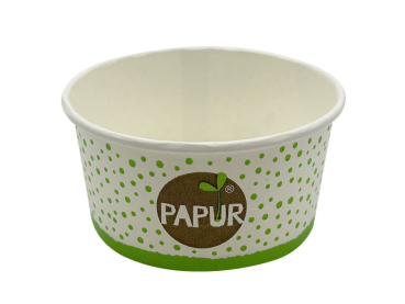 Becher Papiereisbecher Eisbecher 125 ml Ø 82 x 44 mm PAPUR Druck (50 Stk.)