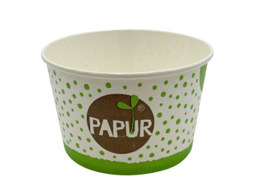 Becher Papiereisbecher Eisbecher 340 ml Ø 97 x 63 mm PAPUR Druck (50 Stk.)