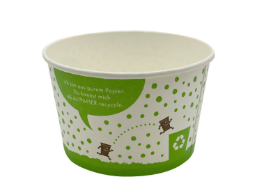 Becher Papiereisbecher Eisbecher 340 ml Ø 97 x 63 mm PAPUR Druck (50 Stk.)