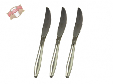 Messer metallisiert Einwegmesser 195 mm (1000 Stk.)