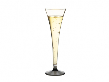 Mehrwegbecher Sekt Sektglas PC 0,1 ltr. Fuss/rauchtopas (100 Stk.)