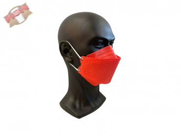 FFP2 Atemschutzmaske PROTECT, Form=Fisch, rot (10 Stück)