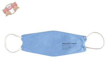 FFP2 Atemschutzmaske PROTECT, Form=Fisch, blau (10 Stück)