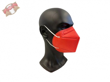 FFP2 NR Atemschutzmaske PROTECT, Form=Standard, rot (10 Stück)