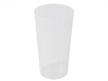 Mehrweg-Becher PP 400 ml Ø 79 x 142 mm transparent für Festivals, Partys & mehr (320 Stk.)