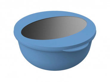 Mehrweg Salatschalen Food-Bowl To Go 1,0 l 82 x Ø 168 mm blau/transparent (15 Stk.)