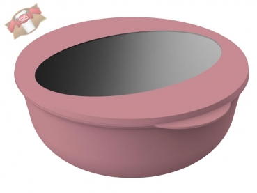 Mehrweg Salatschalen Food-Bowl To Go 2,2 l 92 x Ø 228 mm rot/transparent (15 Stk.)
