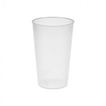 Transparente Trinkbecher Vital 300ml Ø 77x121mm PP - individuellem Druck (50 Stk.)