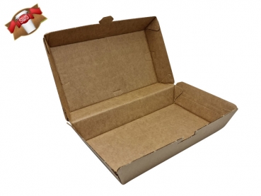 Snackbox aus Wellpappe braun 190x110x75 mm (200 Stk.)