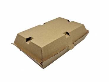 Snackbox aus Wellpappe braun 190x110x75 mm (200 Stk.)