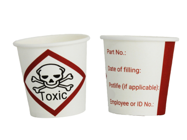 Hartpapier Becher Motiv Toxic 120ml Ø60mm (3.000 Stück)